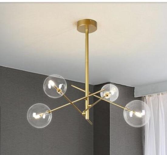 Nordic Lampada a Sospensione Vetro/Metallo Ramo Bolle Soggiorno/Sala da Pranzo Moderna