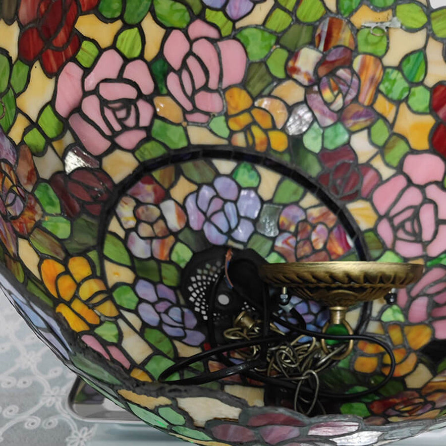 Tiffany Vintage Metallo Vetro Lampade a Sospensione Ristorante