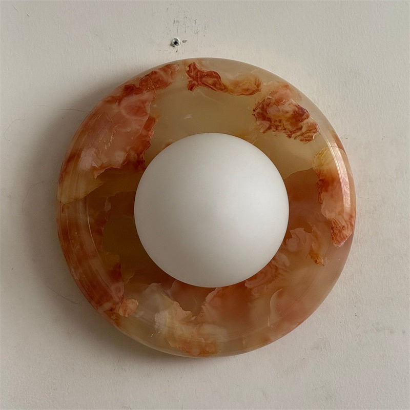 Vivina Modern Minimalist Cyan Jade Sconce Wall Lamp - Lamp Copper