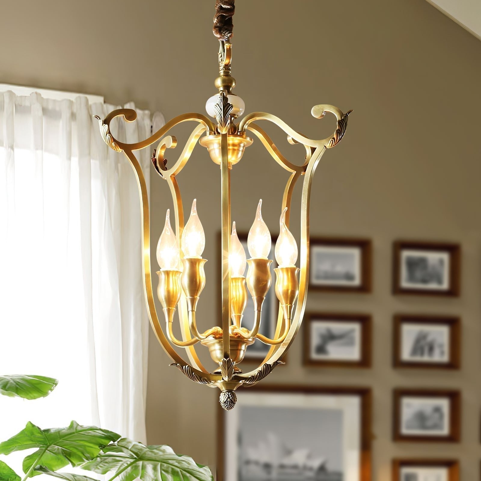 Farmhouse Lantern Chandelier - Blowlighting
