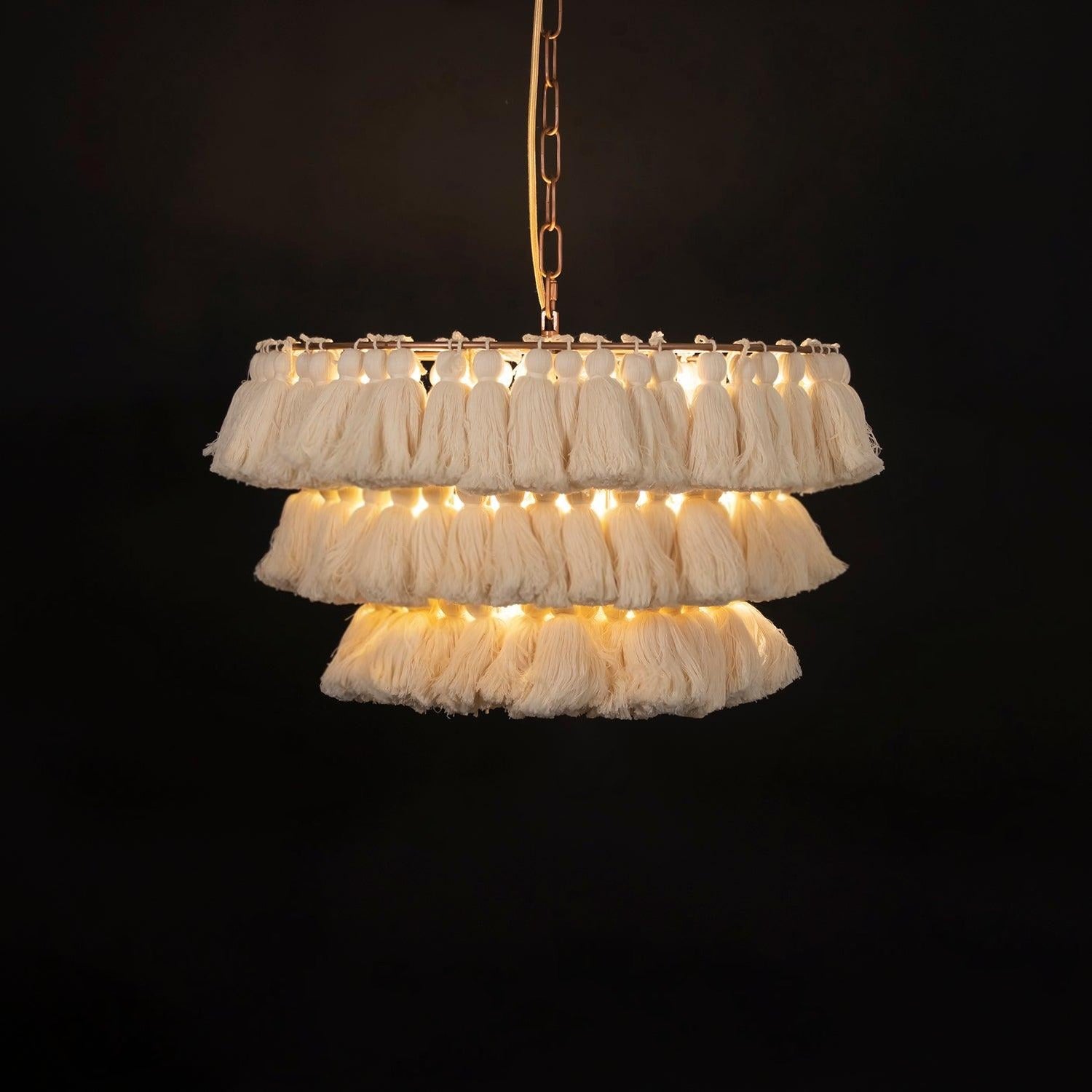 Lustra Lux Lampadario Rosa Bohemian Chic