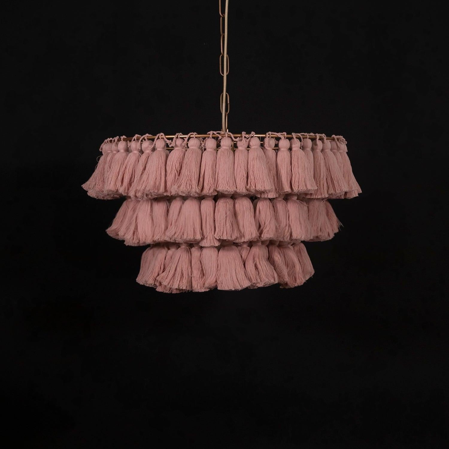 Lustra Lux Lampadario Rosa Bohemian Chic