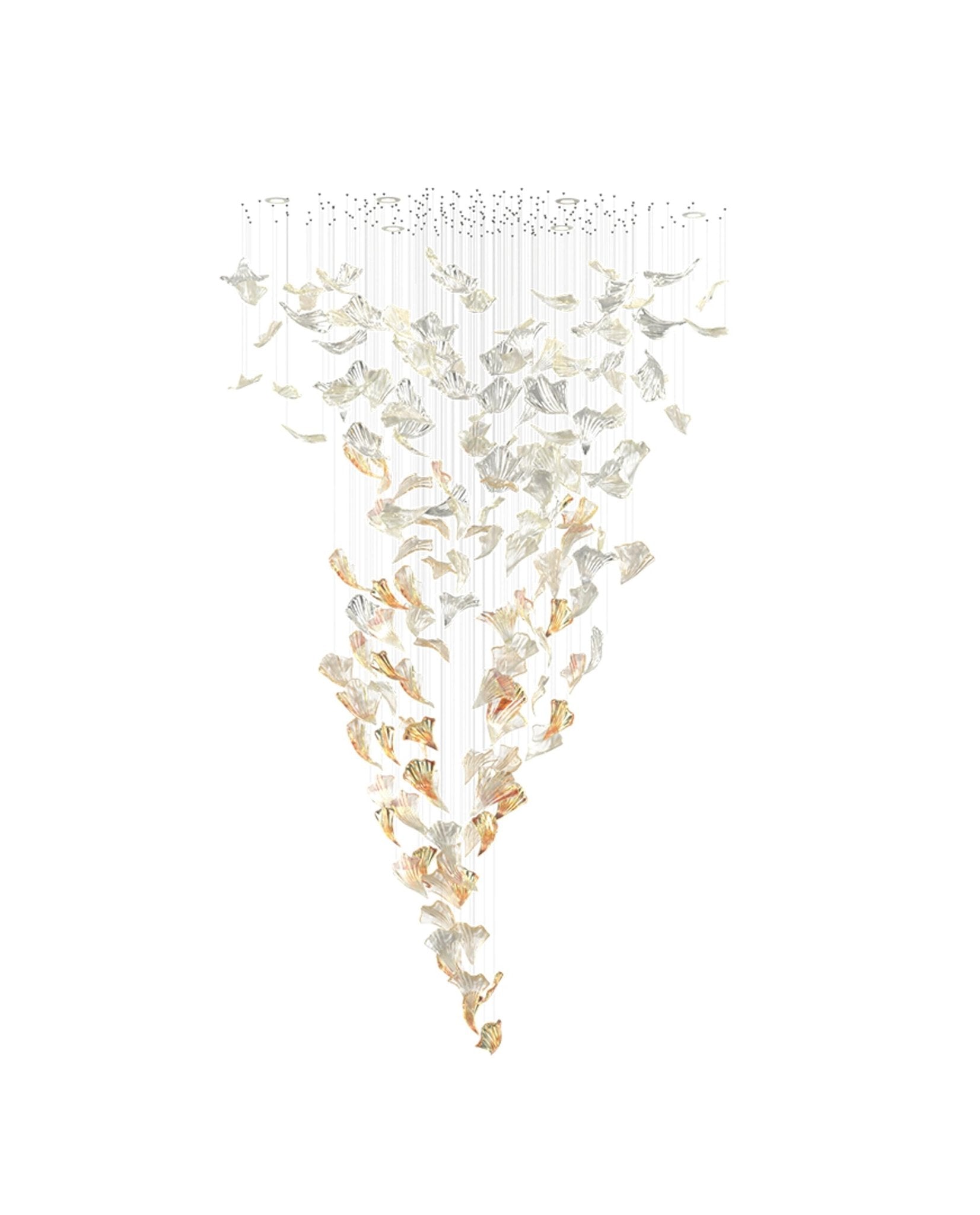 Elmiros Petal Glass Chandelier - Blowlighting