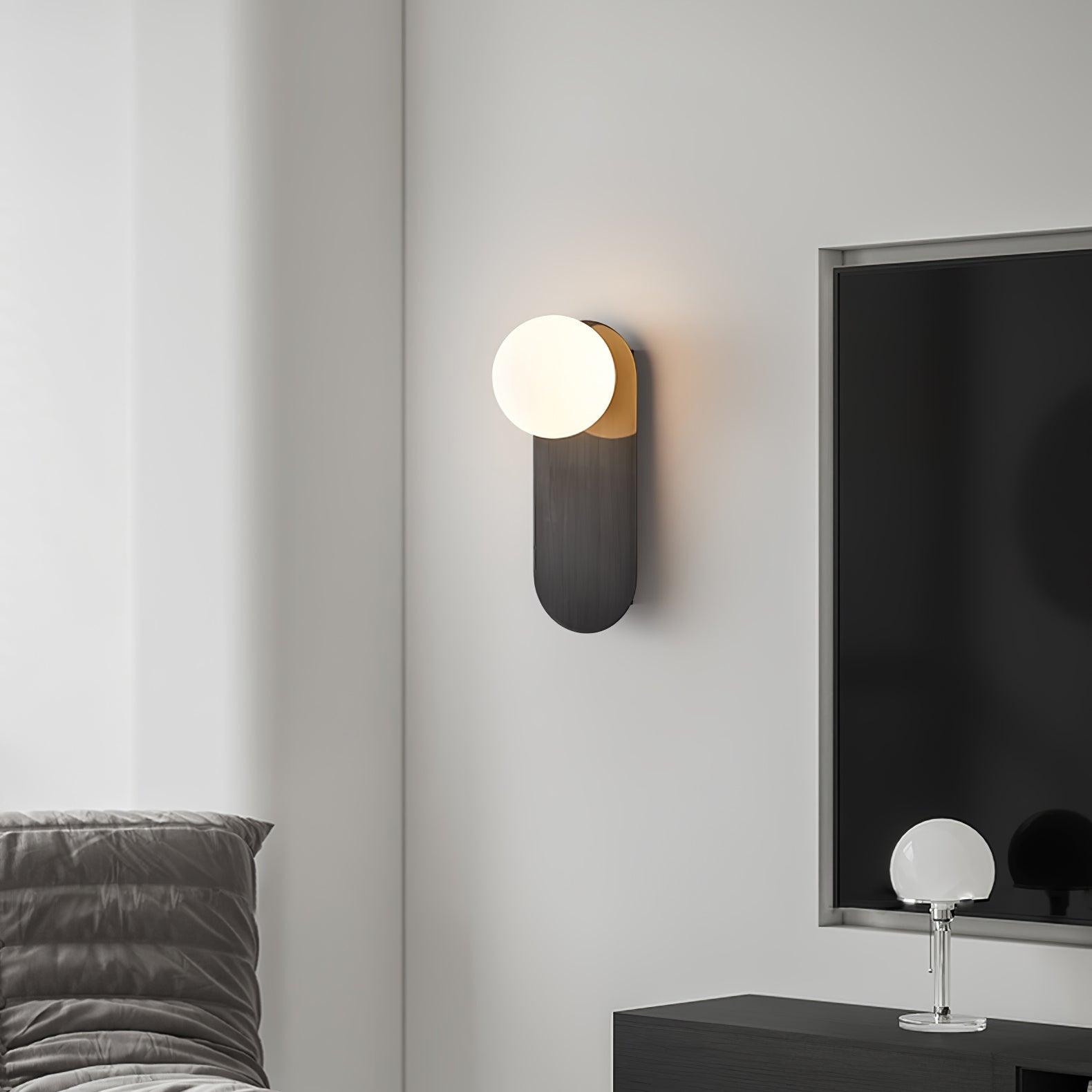 Flat Base Globe Sconce - Blowlighting