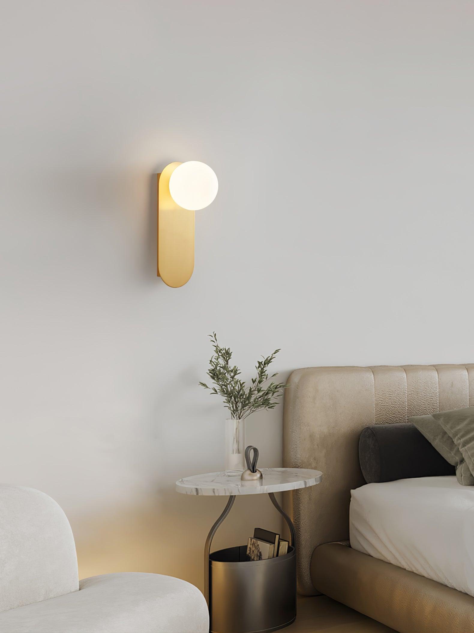 Flat Base Globe Sconce - Blowlighting