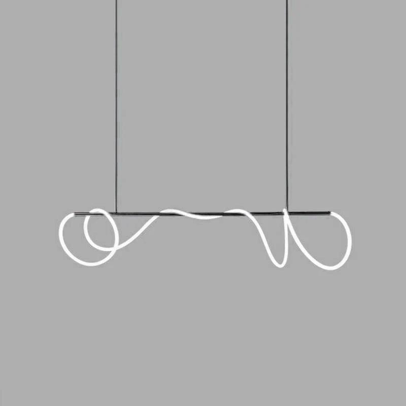 Lustra Chandelier Flexible Silicone Curve Modern Elegant - Letslighting