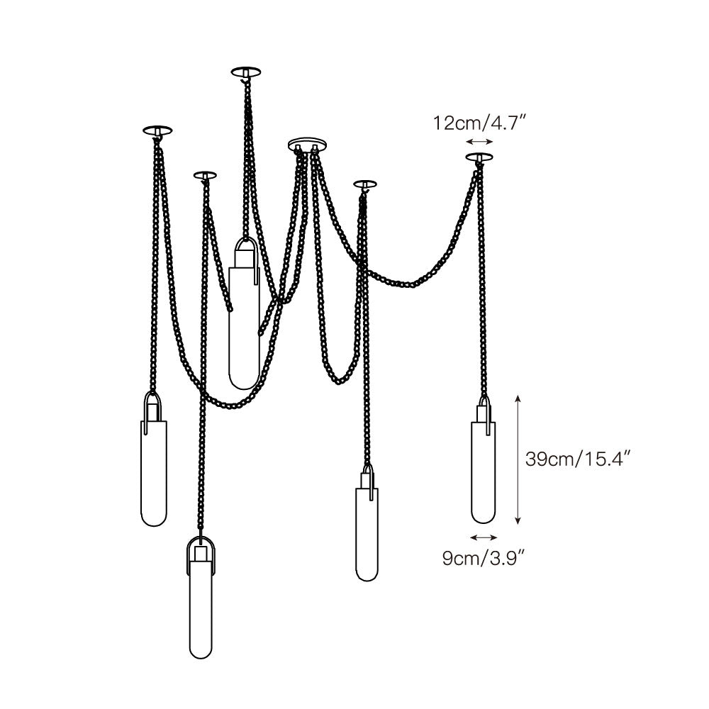 Uphaos Modern Minimalist Alabaster Metal Pendant Lamp - Lamp Copper
