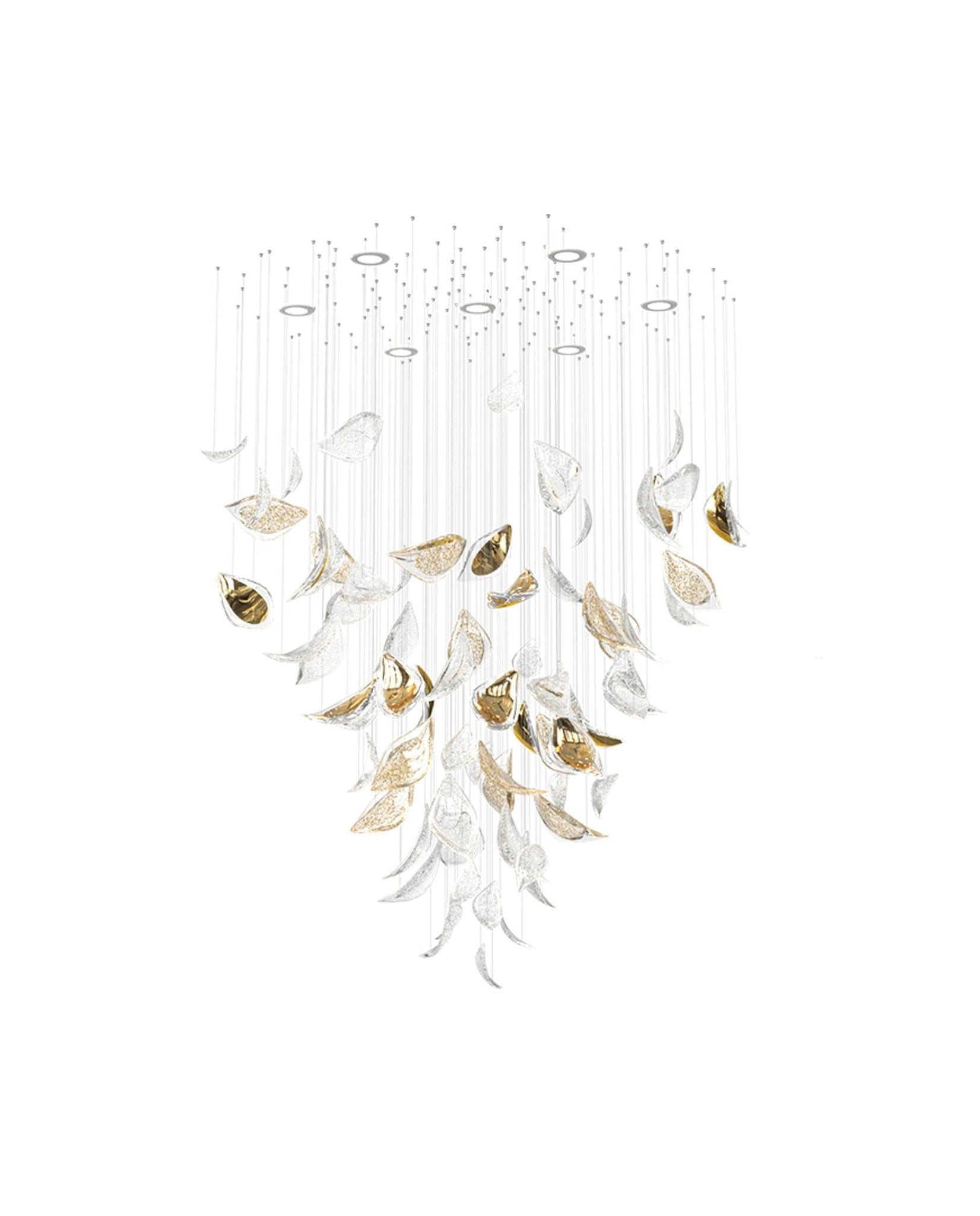 Avynen Crystal Petal Chandelier - Blowlighting