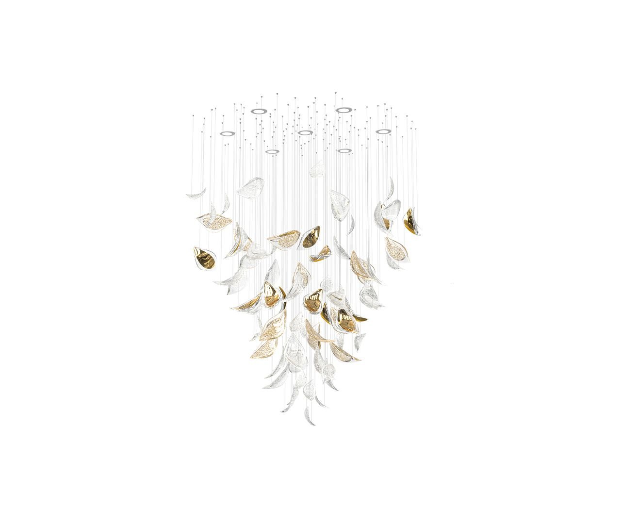 Avynen Crystal Petal Chandelier - Blowlighting