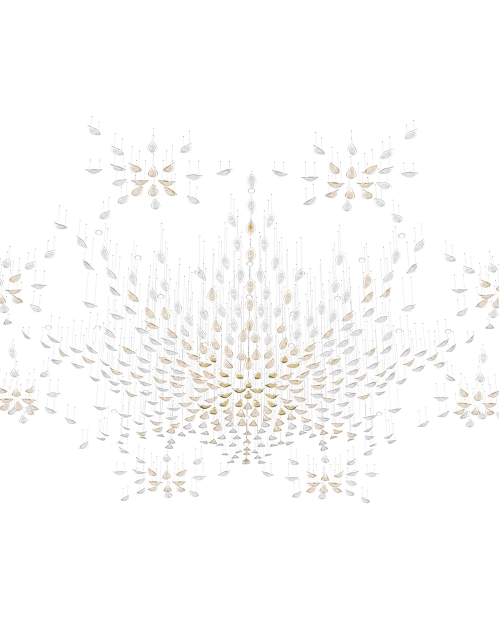 Avynen Crystal Petal Chandelier - Blowlighting