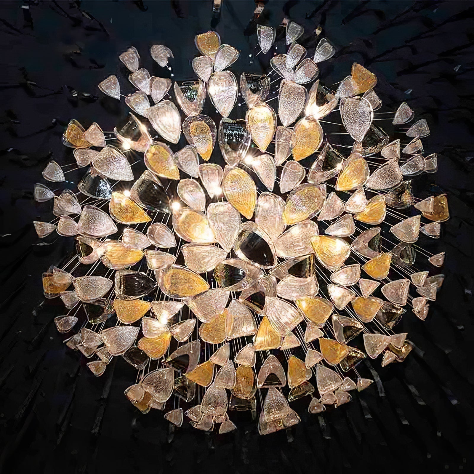 Avynen Crystal Petal Chandelier - Blowlighting