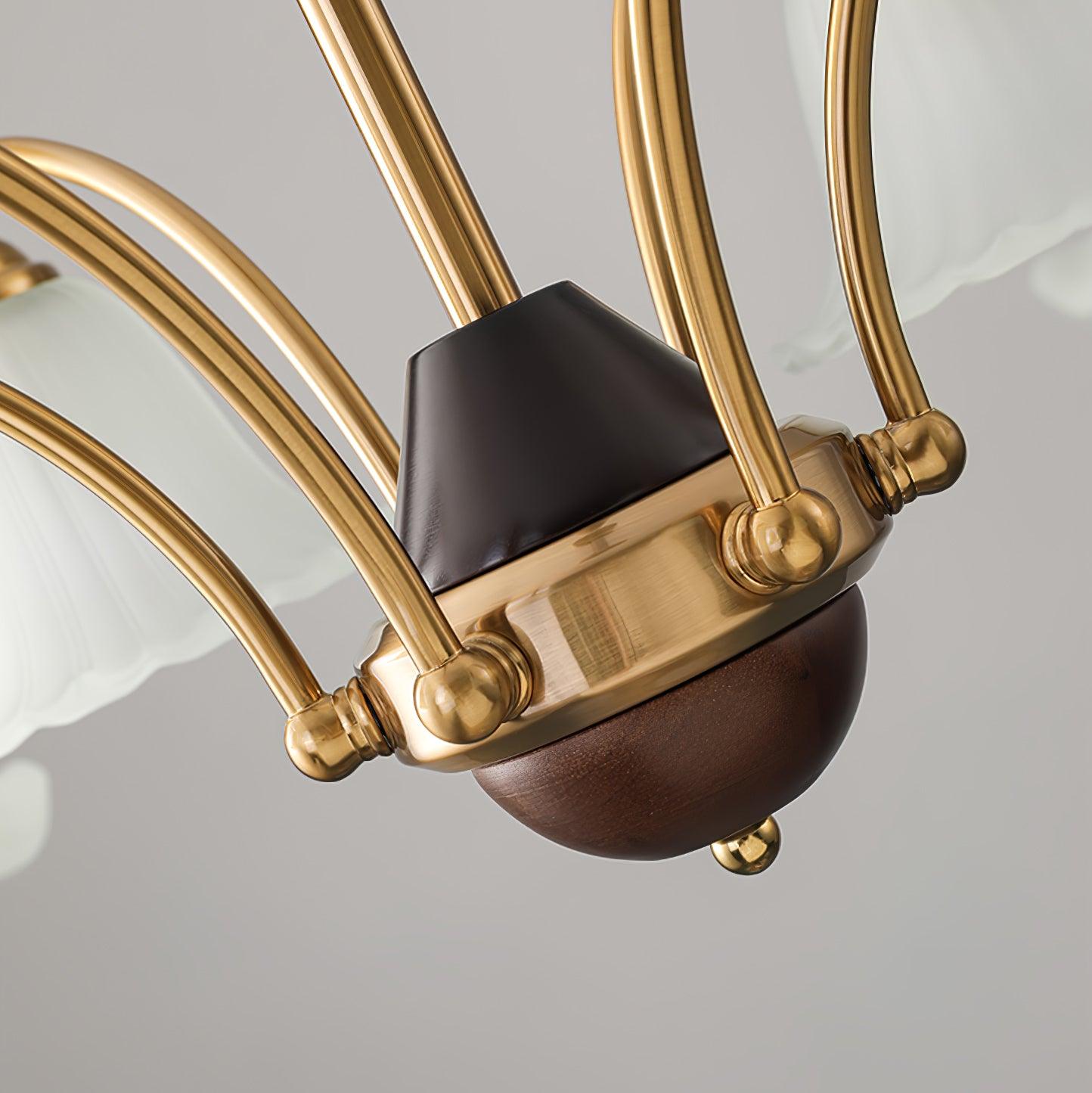 Civinora Brass Alabaster Chandelier - Neutralighting