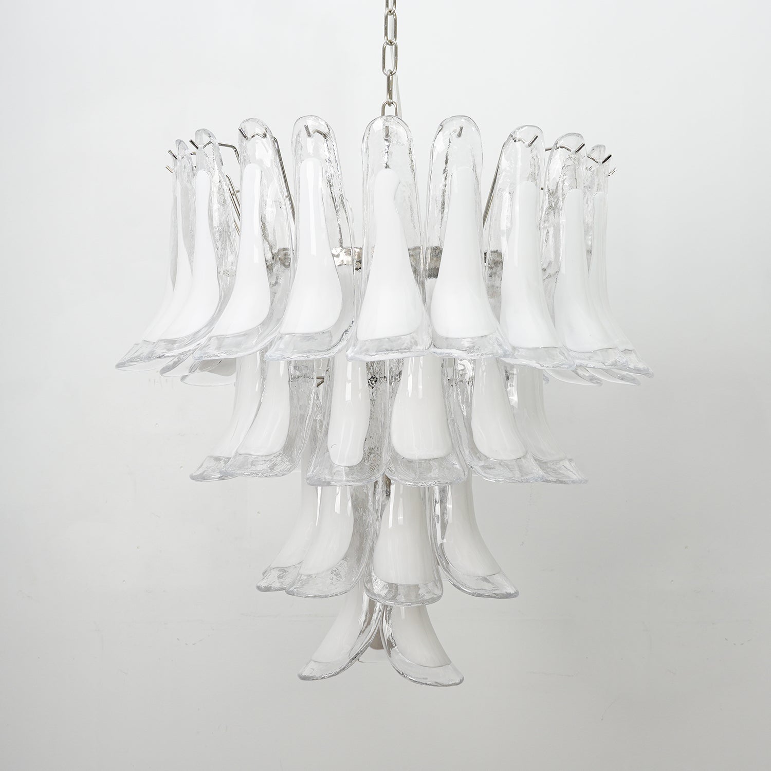 Aurora Chandelier Pink Murano Lily Petal Cascading Floral Classic - Neutralighting