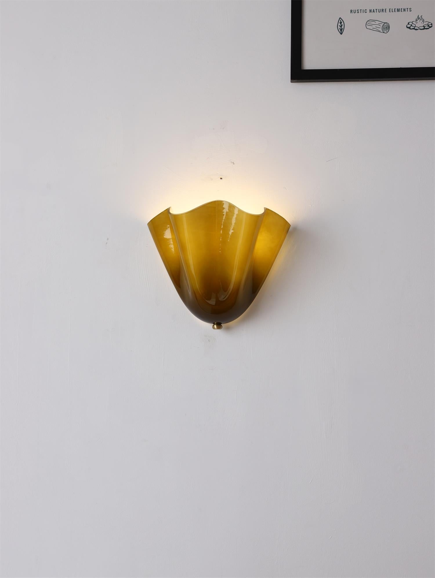 Ulcarisra Individual Creativity Glass Metal Wall Lamp - Lamp Copper