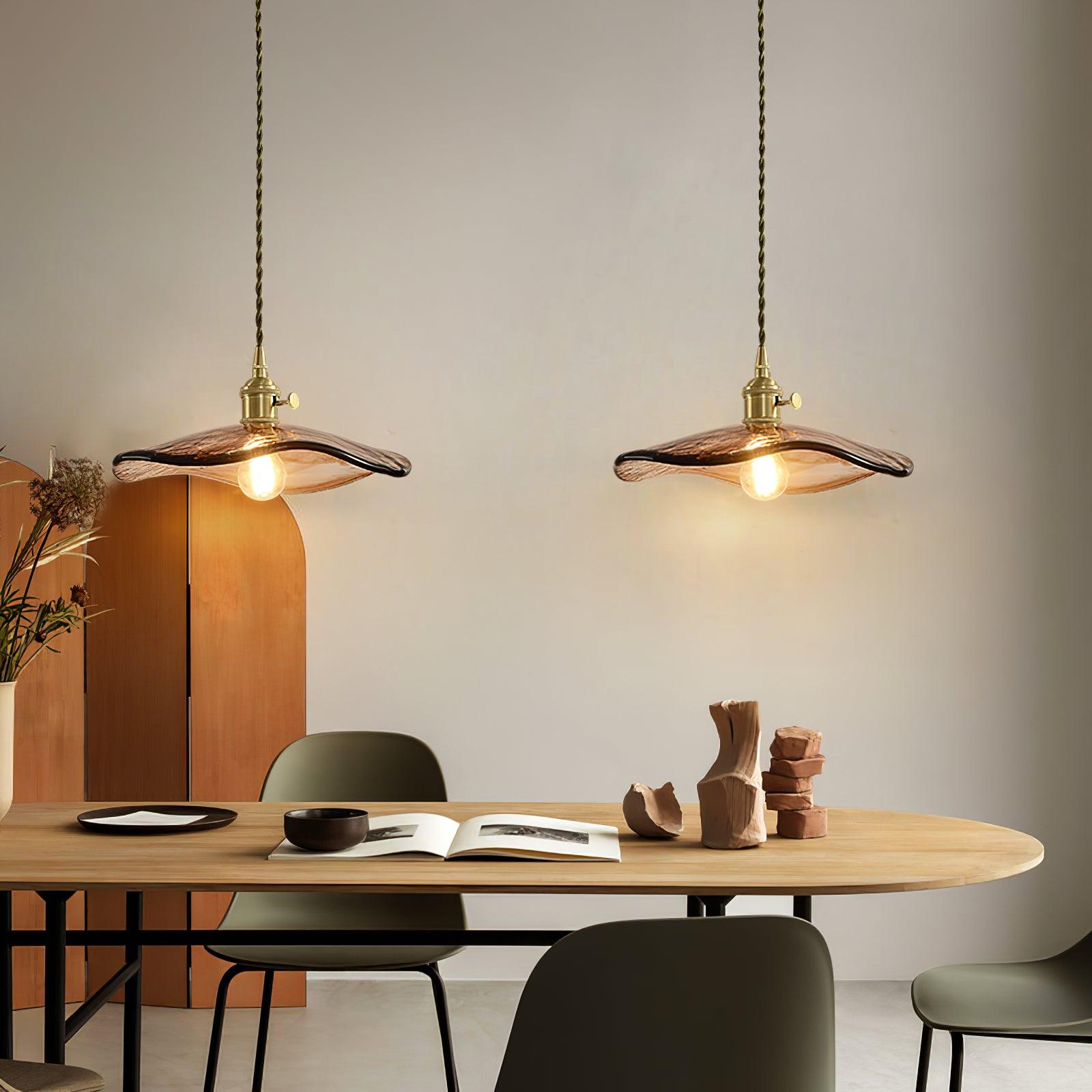 Flower Petal Glass Pendant Light - Blowlighting