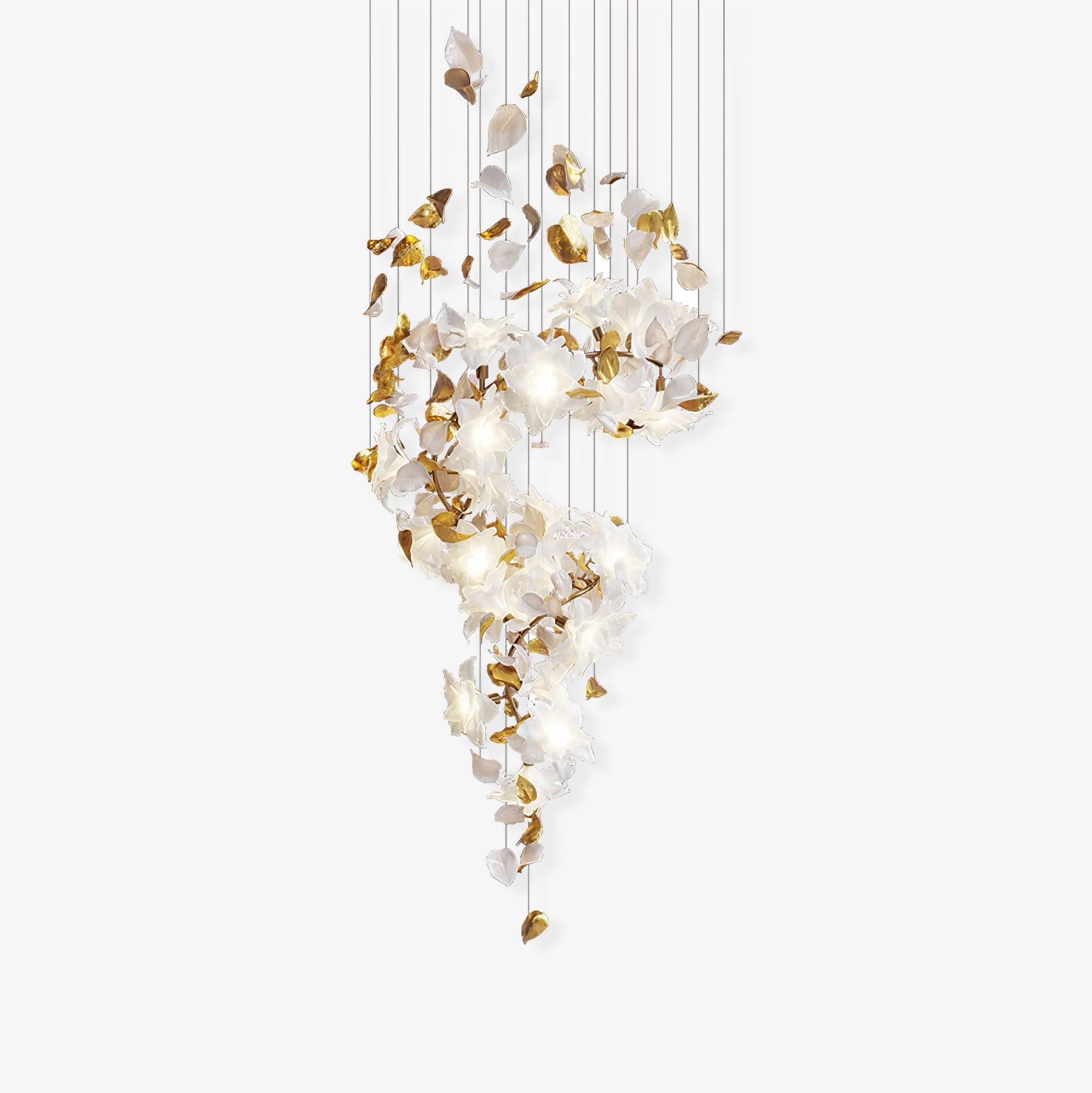 Flying Flowers Fluttering Chandelier - Blowlighting