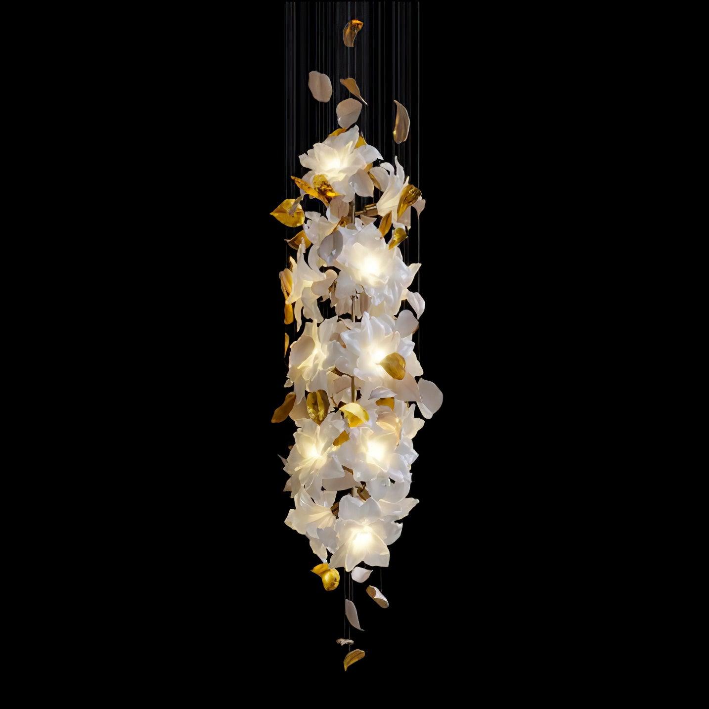 Flying Flowers Fluttering Chandelier - Blowlighting