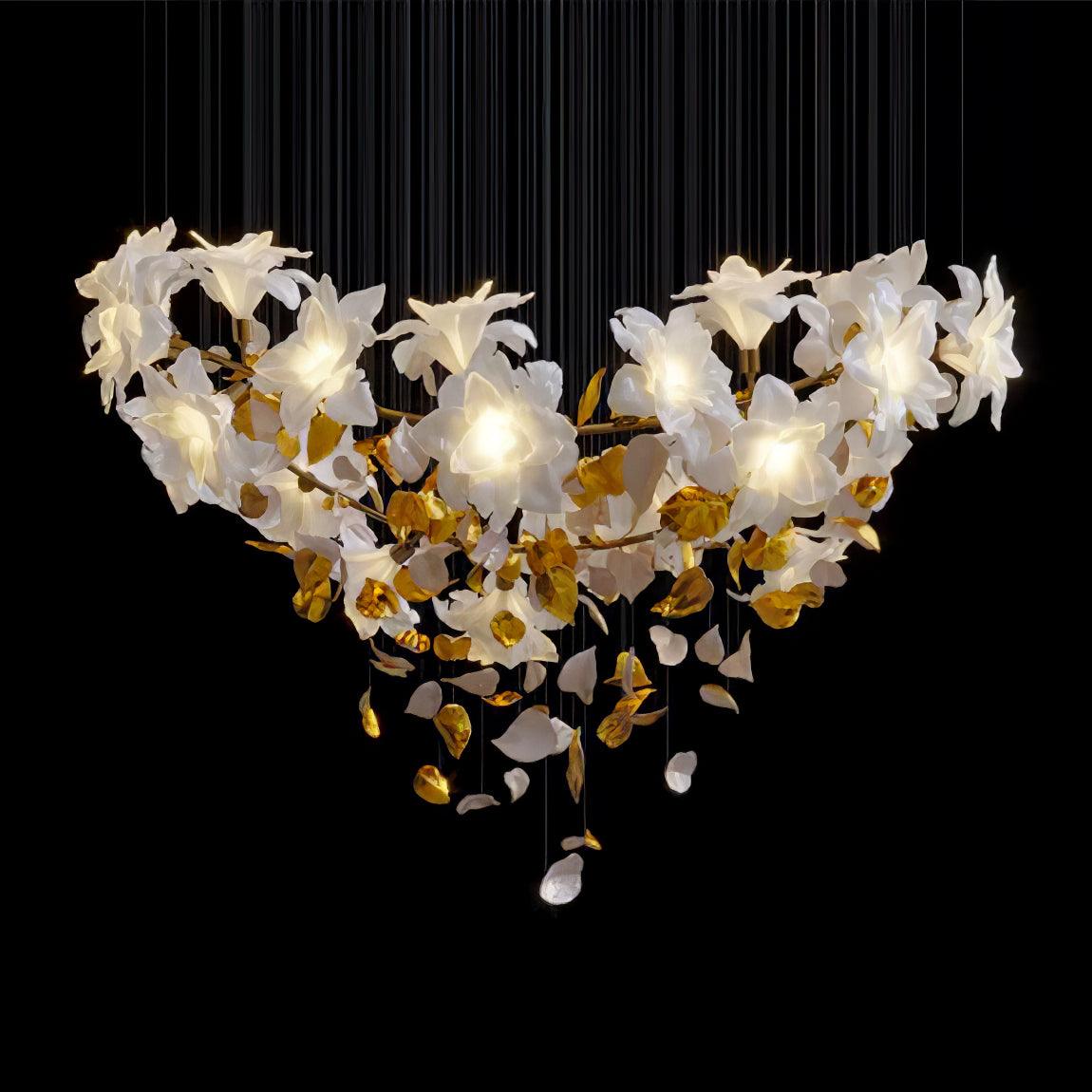 Flying Flowers Fluttering Chandelier - Blowlighting