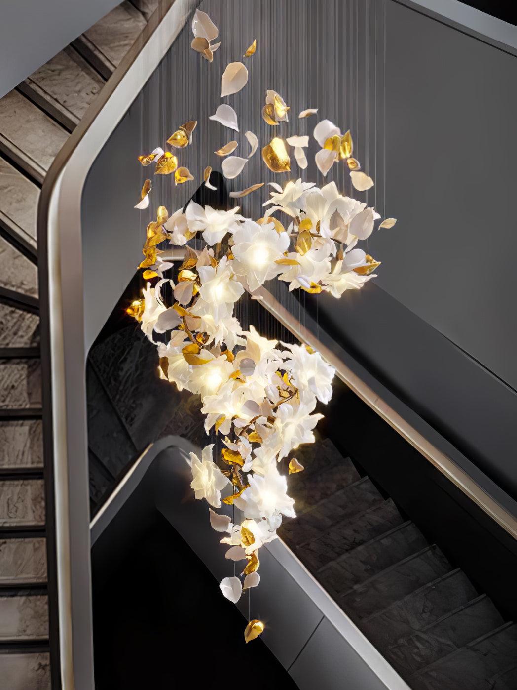 Flying Flowers Fluttering Chandelier - Blowlighting