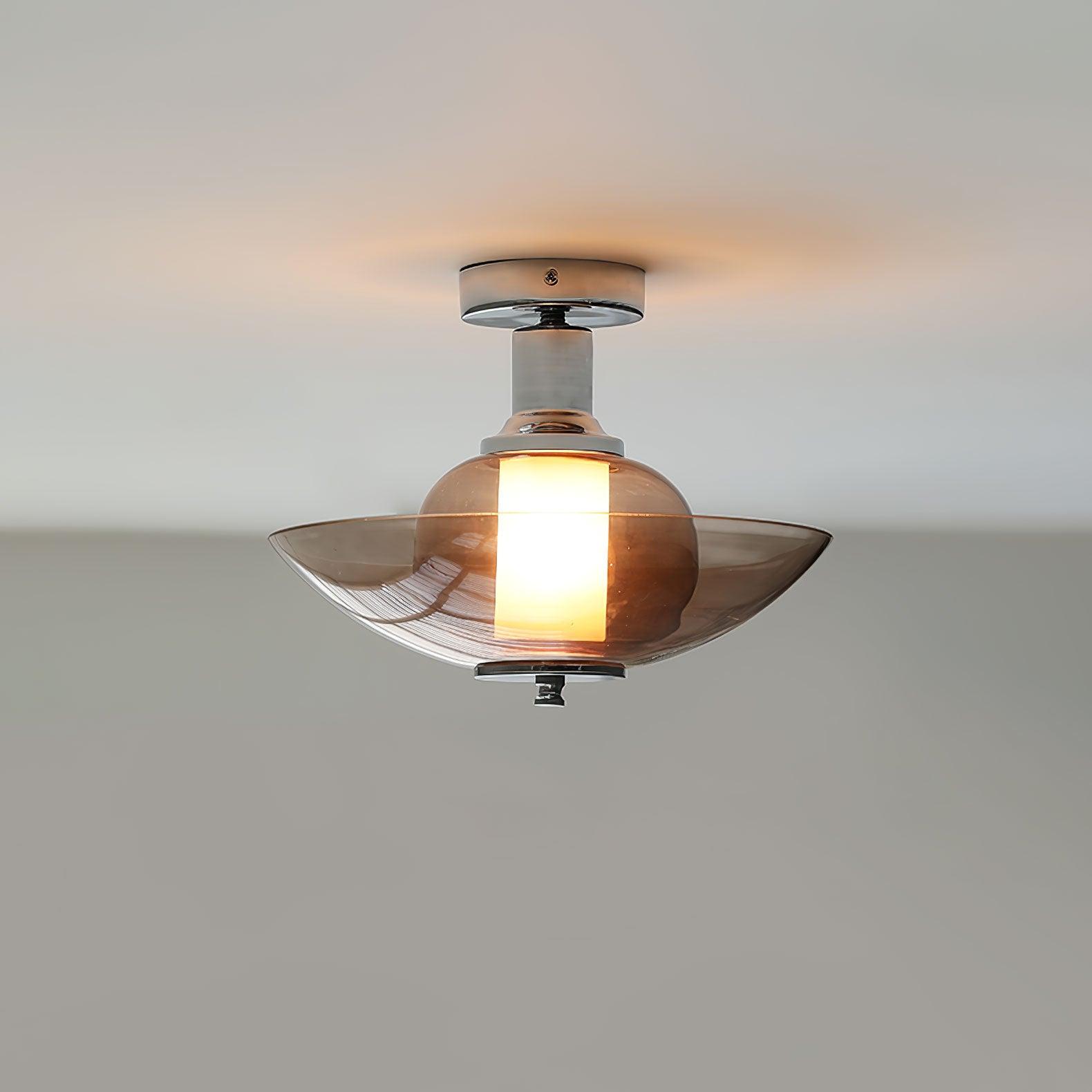 Flying Saucer Chrome Wall Light - Blowlighting