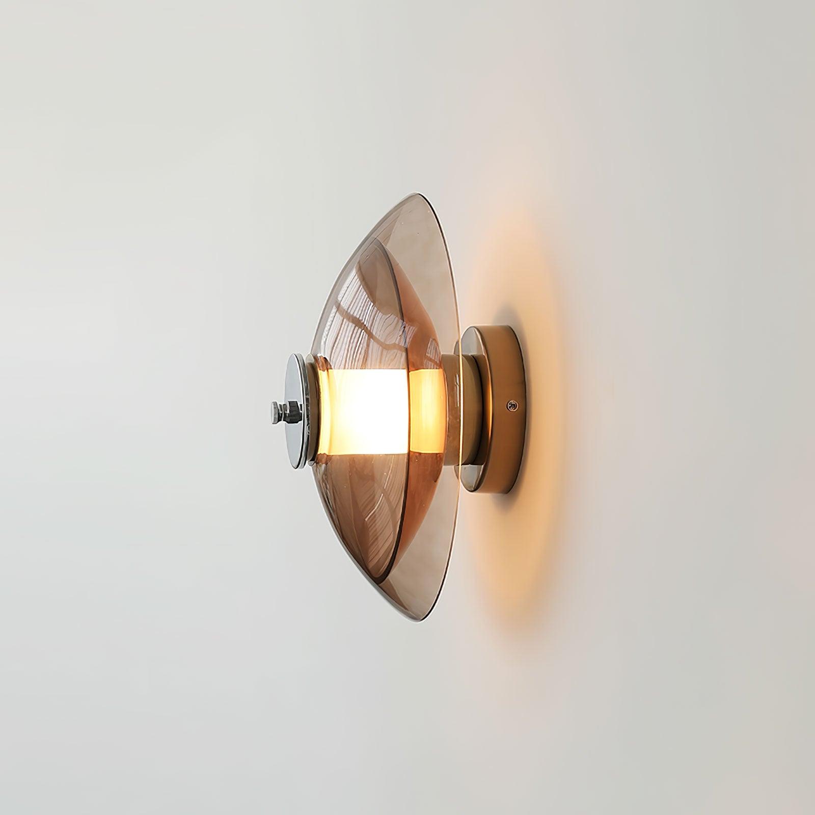 Flying Saucer Chrome Wall Light - Blowlighting