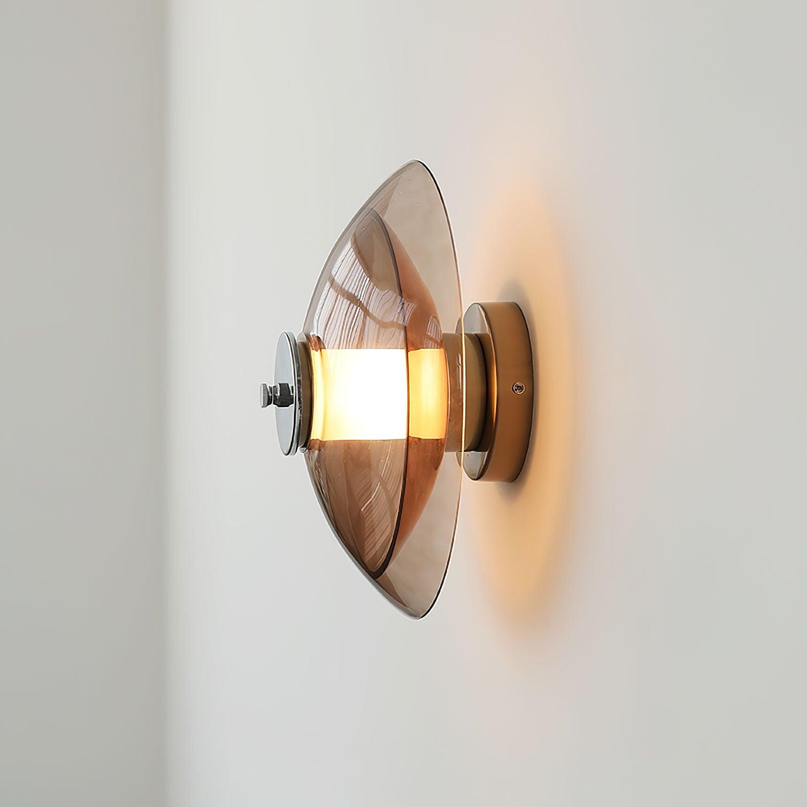 Flying Saucer Chrome Wall Light - Blowlighting