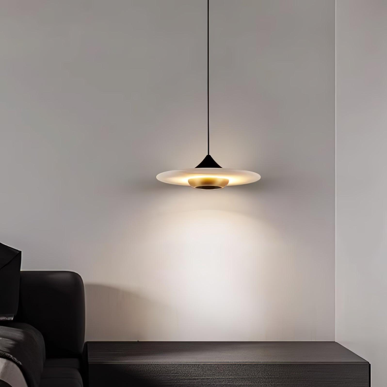 Flying Saucer Marble Pendant Lamp - Blowlighting