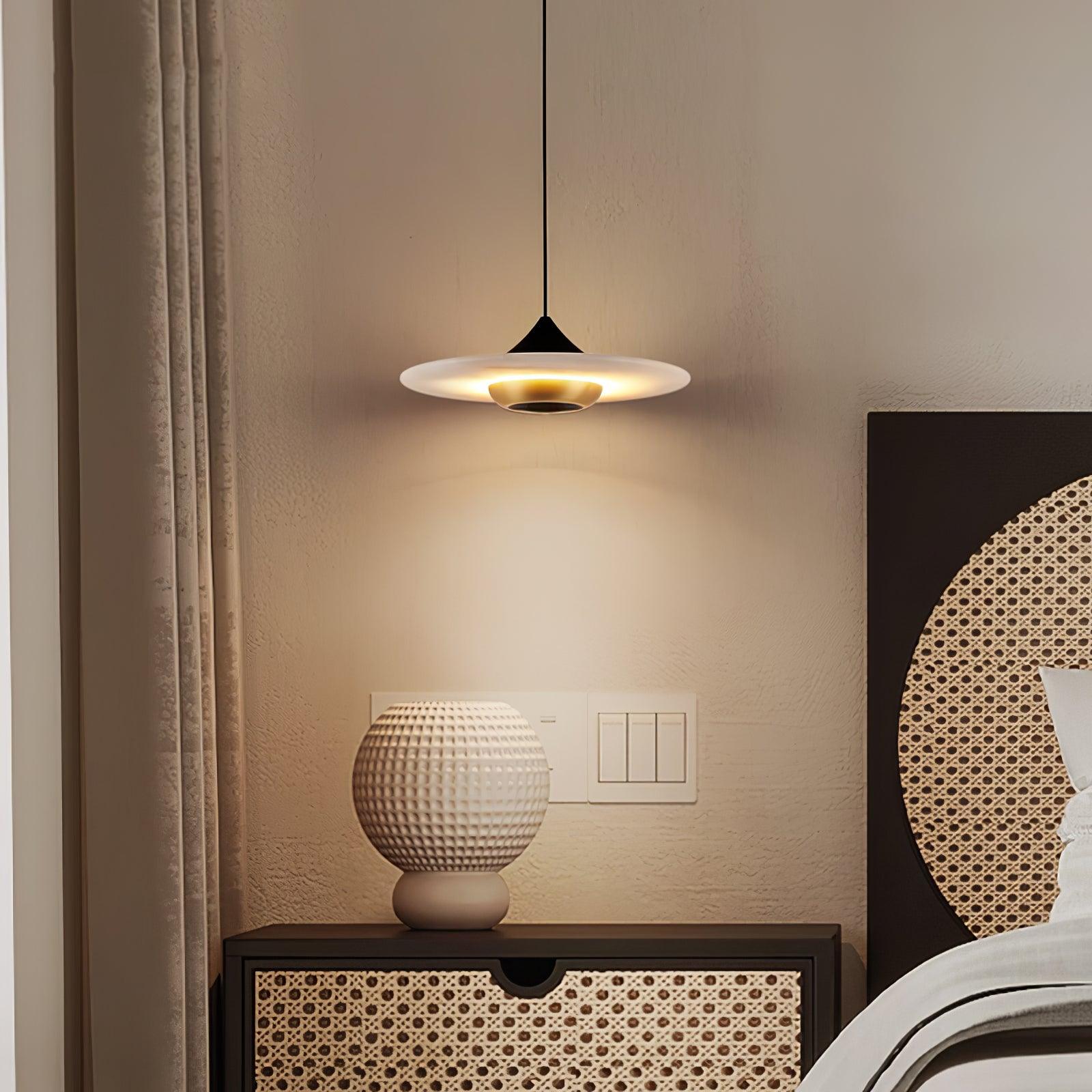 Flying Saucer Marble Pendant Lamp - Blowlighting