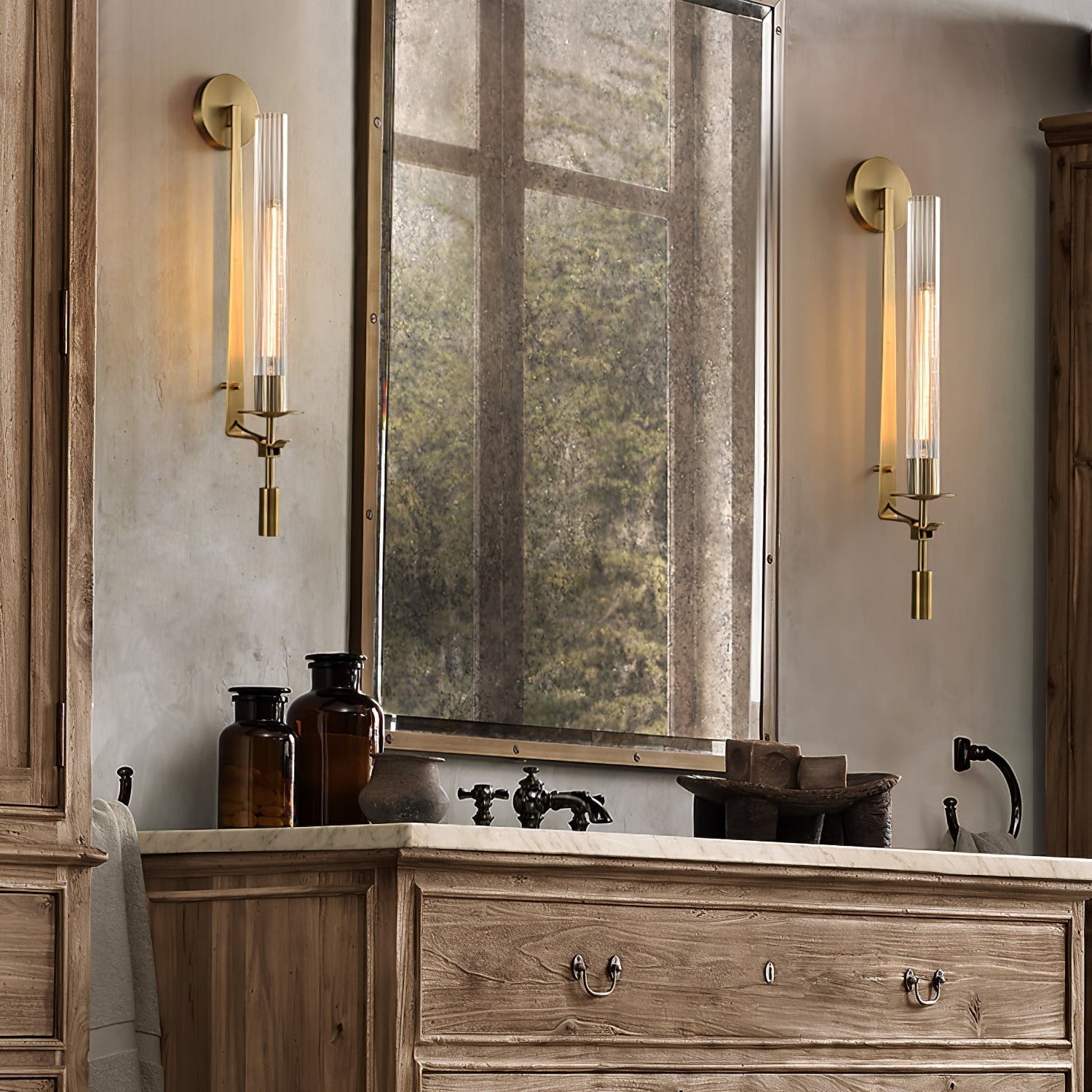 Kristy Applique da Interno in Vetro Stile Rustico