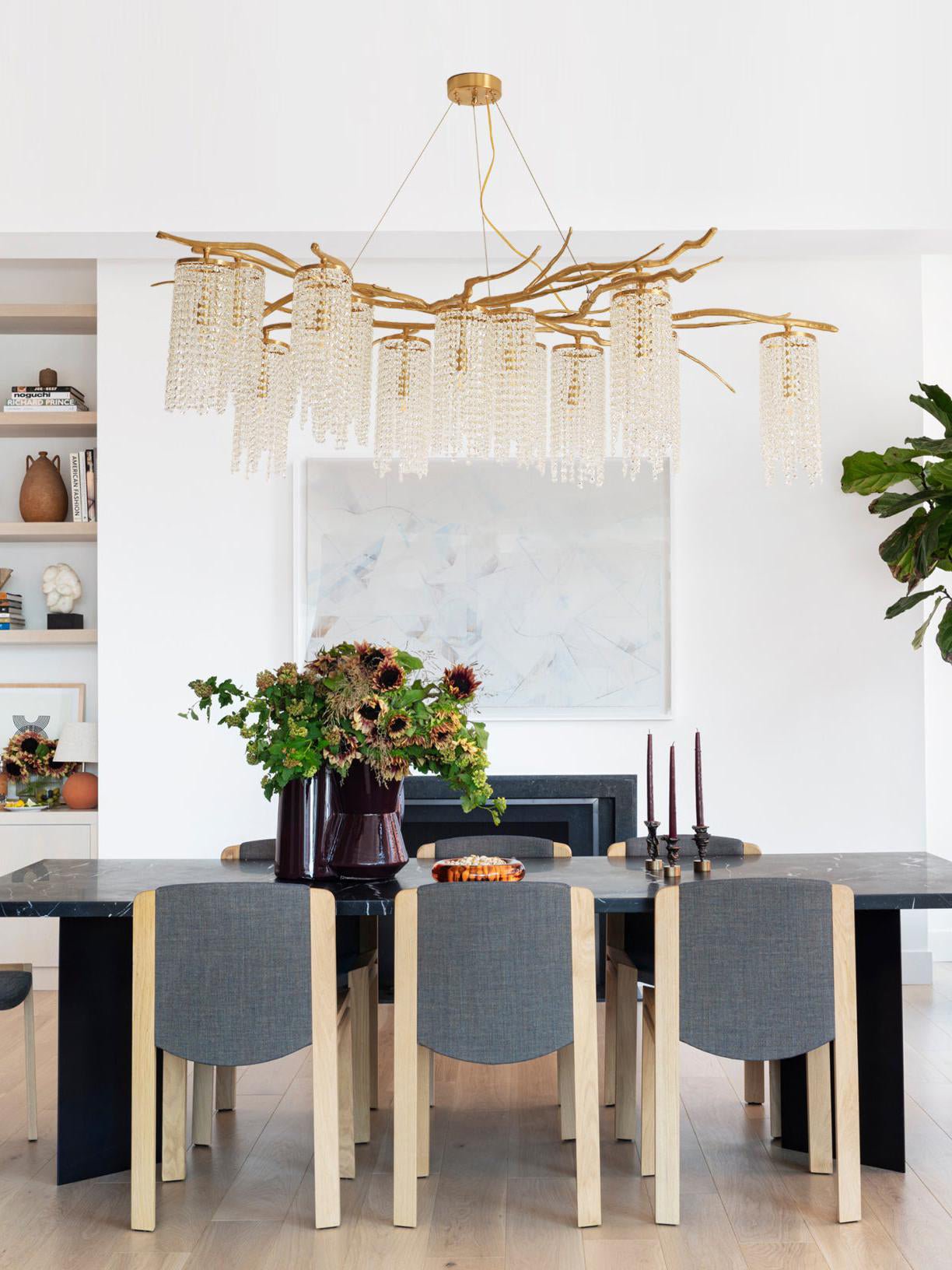 Avvariel Organic Brass Chandelier - Blowlighting
