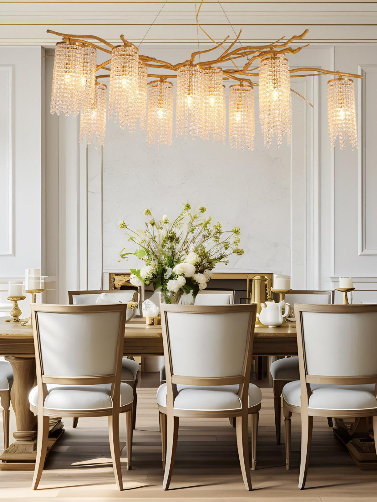 Avvariel Organic Brass Chandelier - Blowlighting
