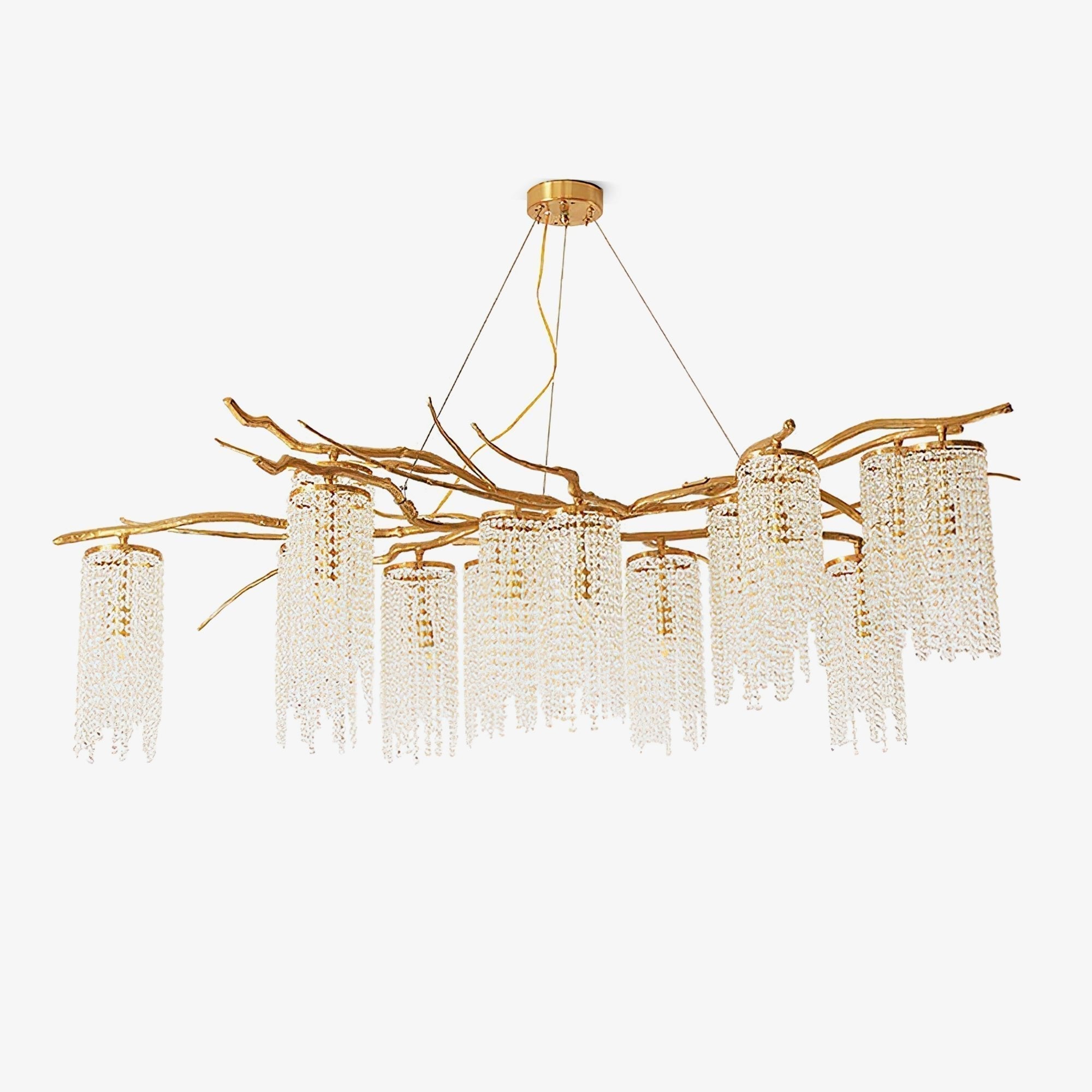 Avvariel Organic Brass Chandelier - Blowlighting