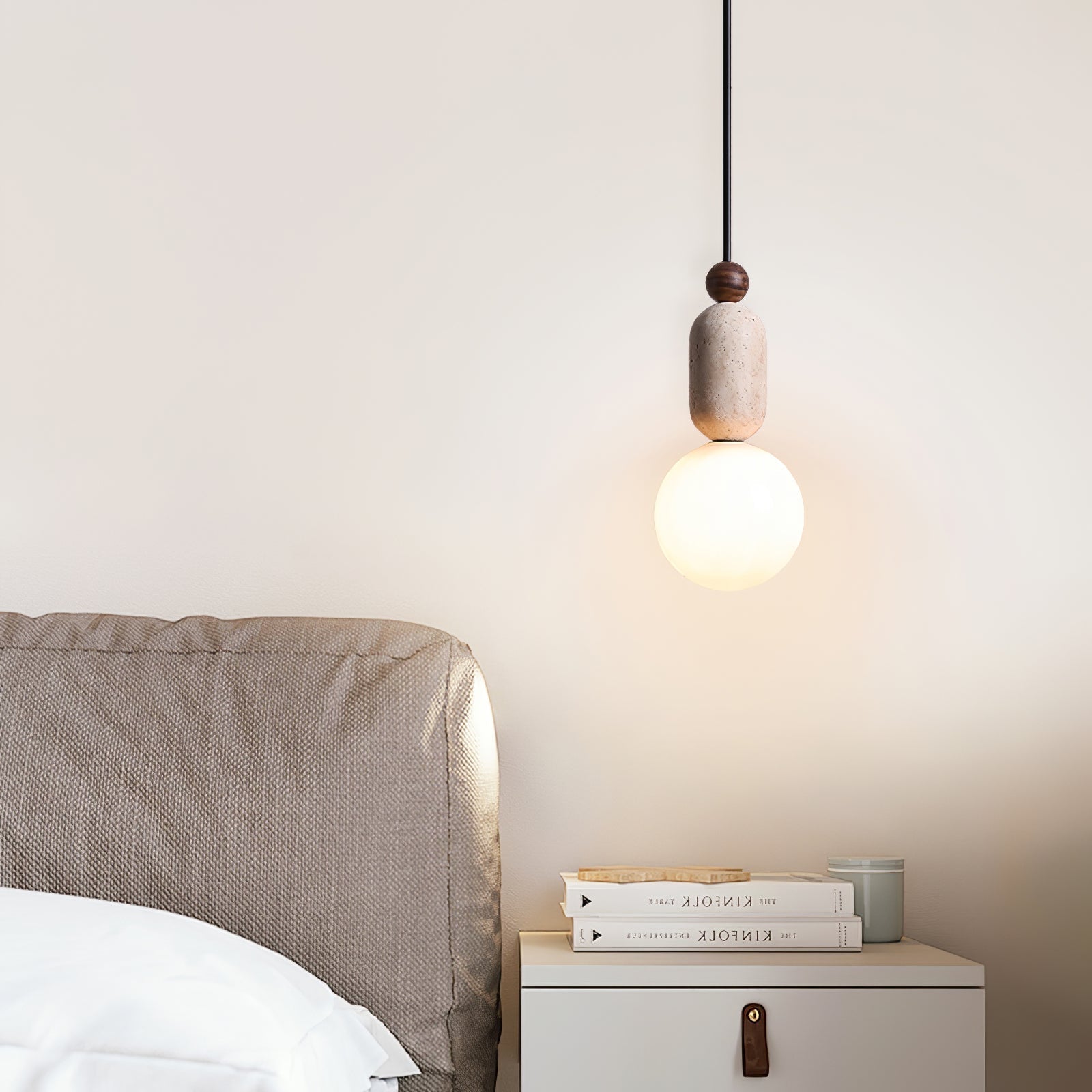 Vaarnii Travertine Pendant Light - Neutralighting
