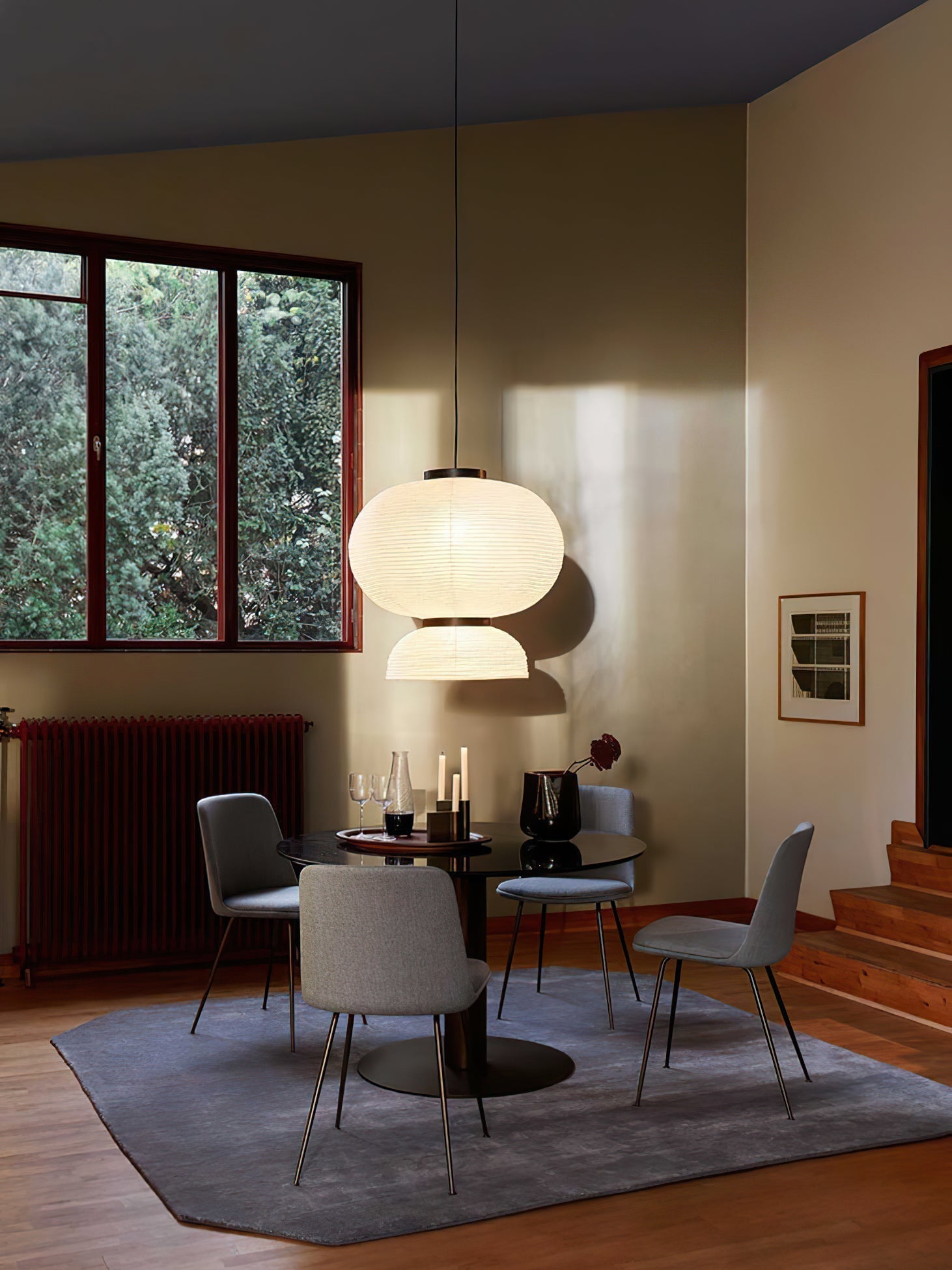Cutheion Individual Creativity Rice Paper Pendant Lamp - Lamp Copper