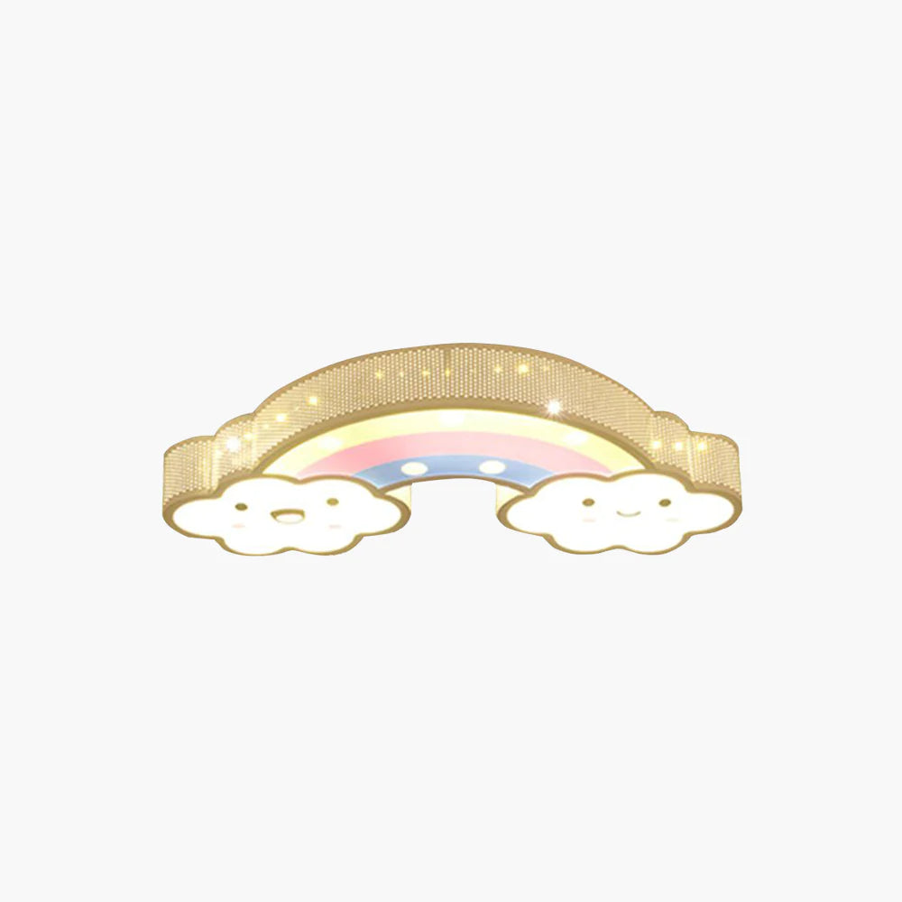 Arisha Moderno Arcobaleno/Coniglio Plafoniere Acrilico Oro Soggiorno