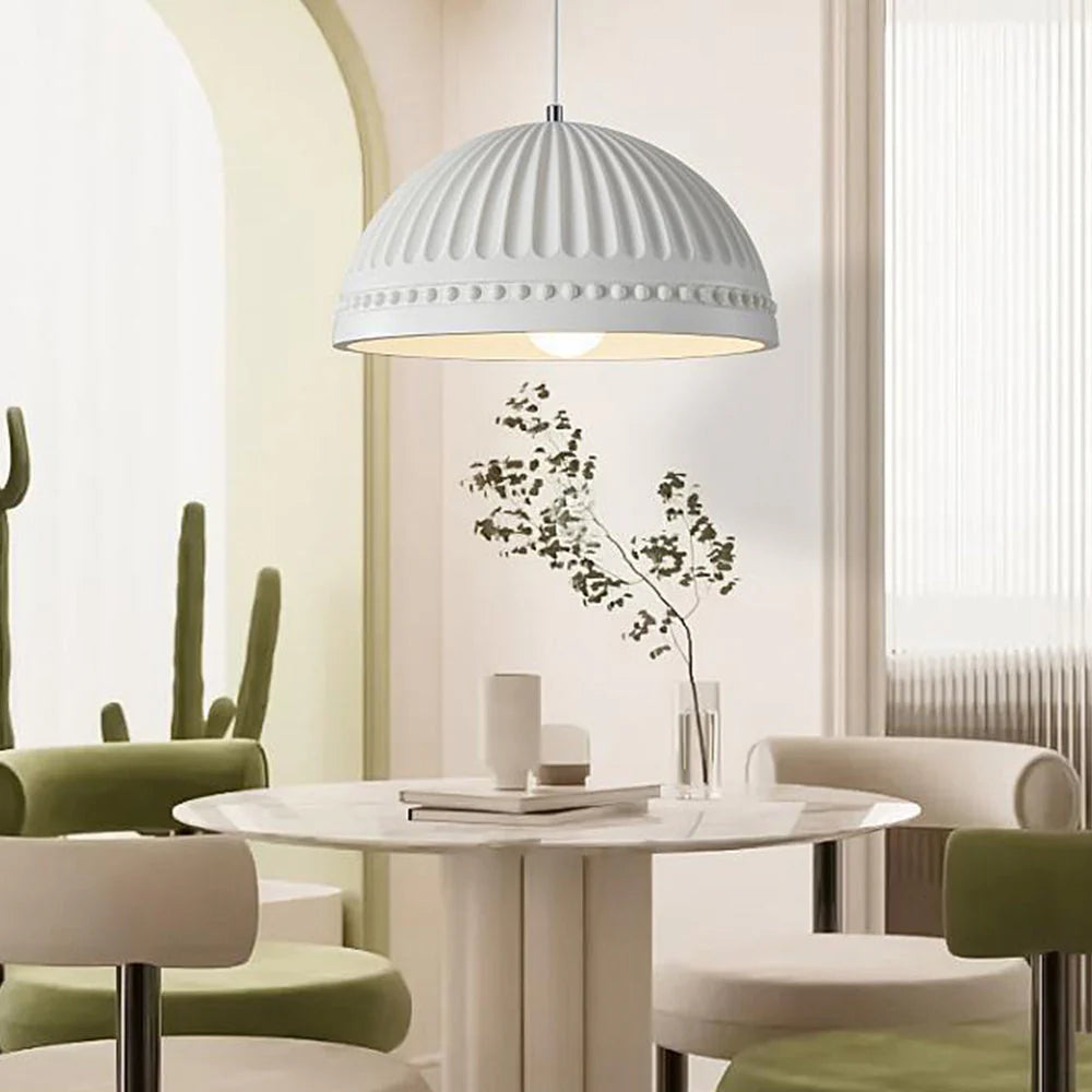 Aria Moderno LED Metallo Resina Sospensione Bianco Soggiorno Camera da letto