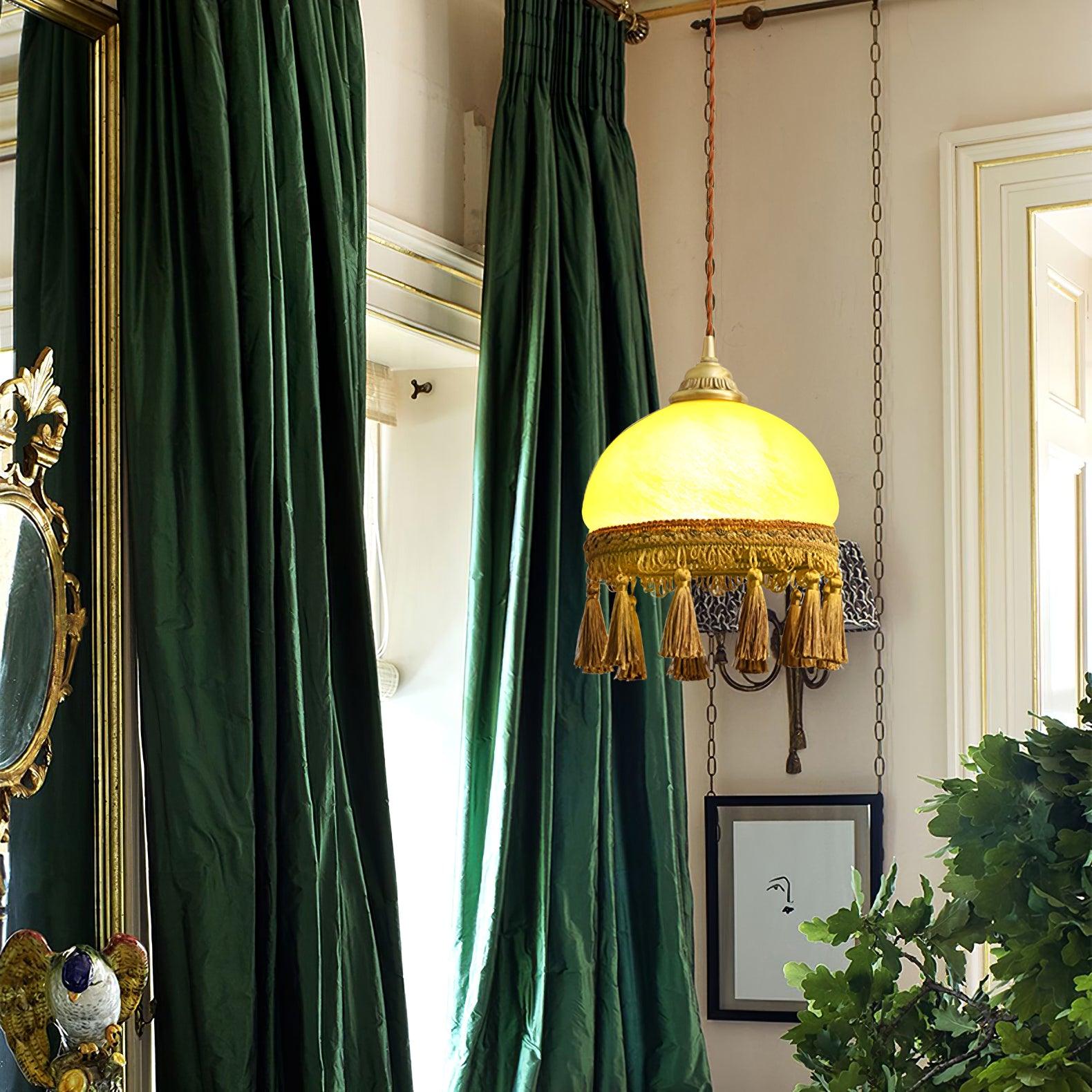 French Tassels Brass Pendant Light - Blowlighting