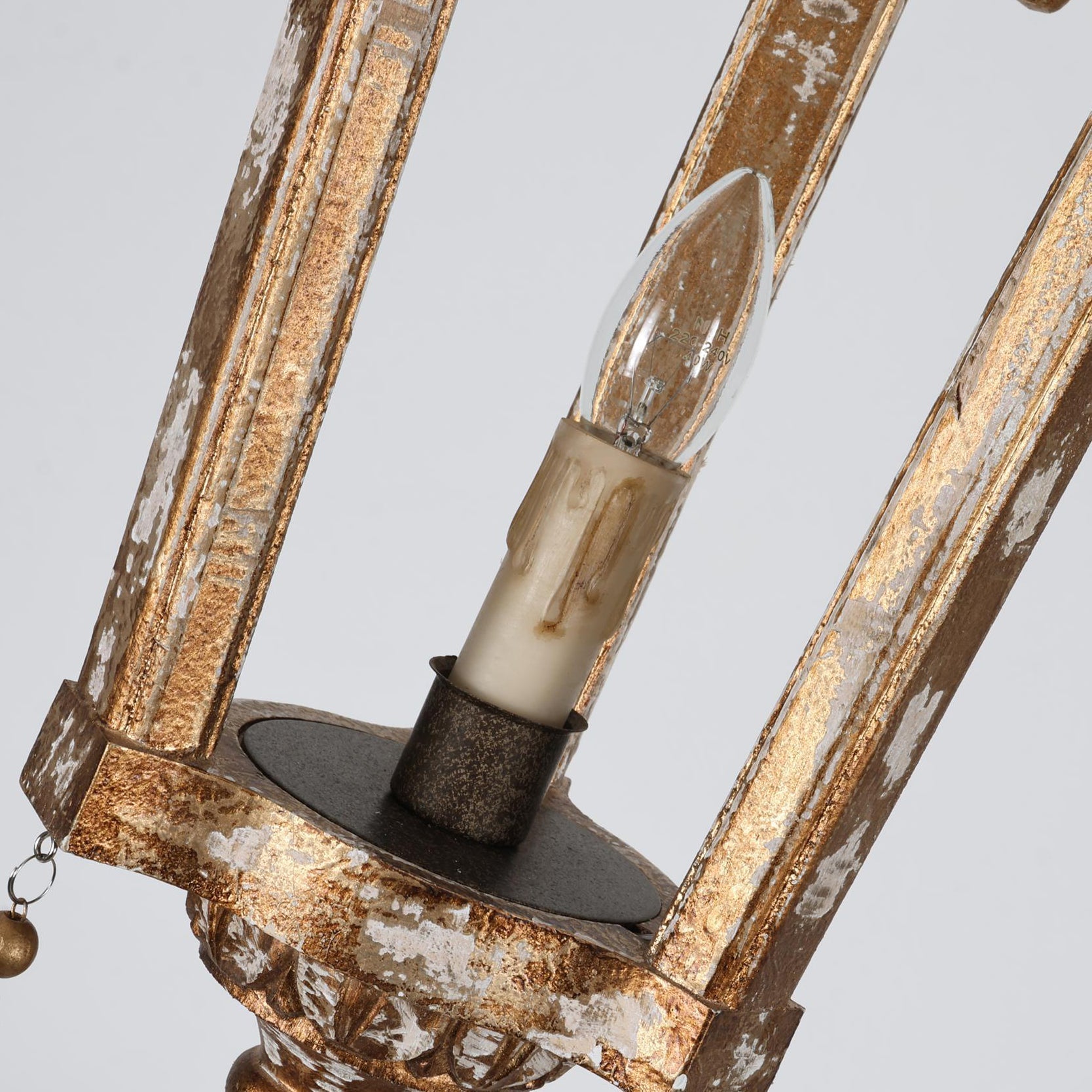 Nylire Individual Creativity Woodcarving Lantern Pendant Lamp - Lamp Copper