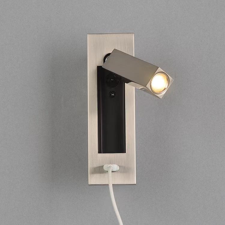 Black Bedside USB Wall Light - Blowlighting