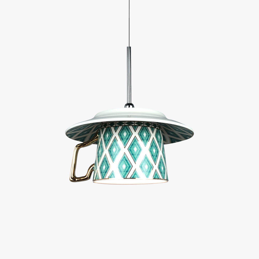 Valentina Vintage Argyle Modello Tazza Ceramica Lampade a Sospensione Camera da Letto