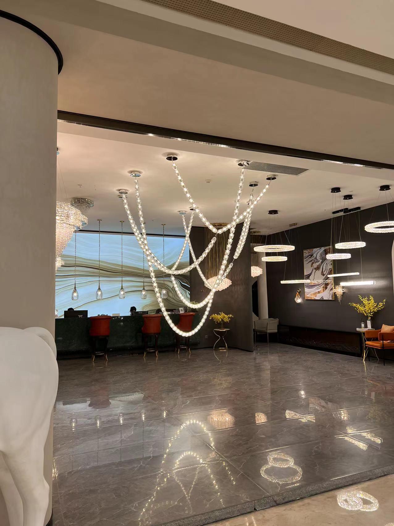 Gabriel Chrome Chandelier - Blowlighting