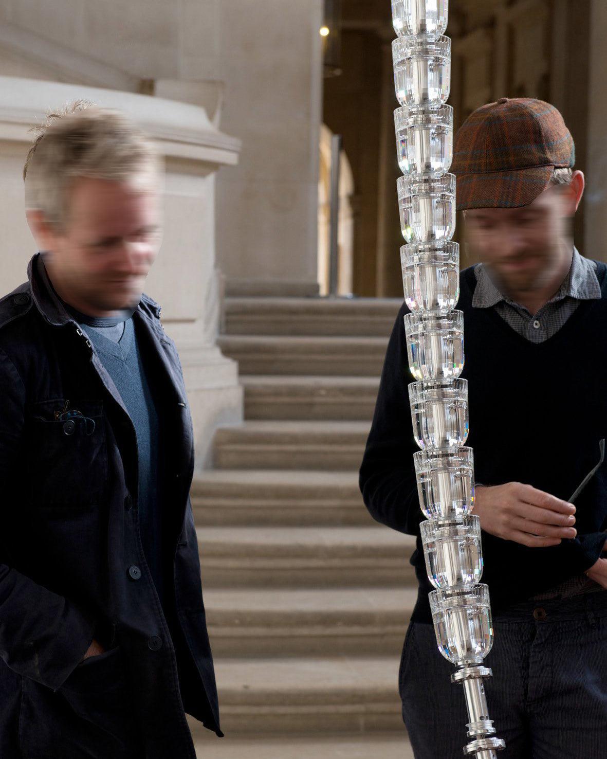 Cascade Modern Acrylic Chandelier - Blowlighting