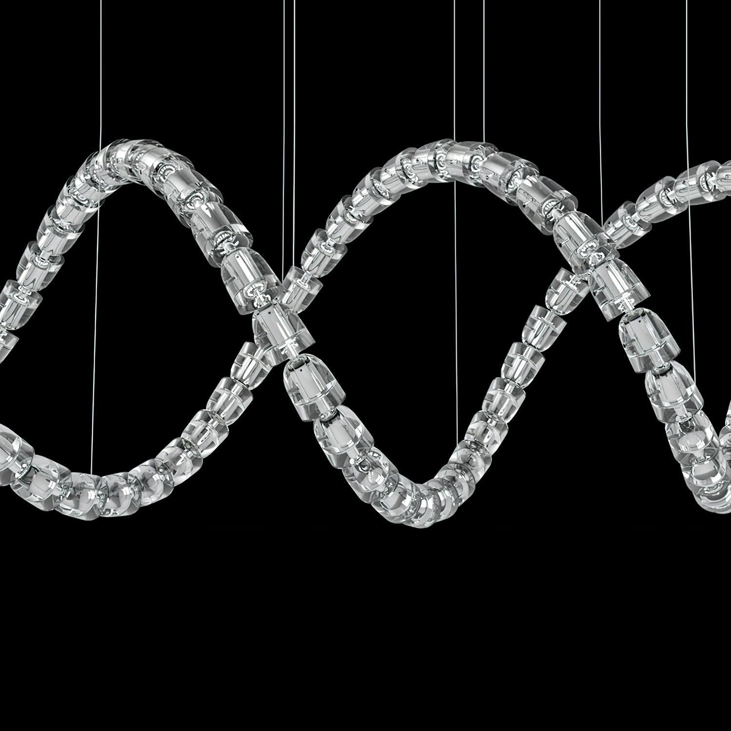 Luminara Crystal Cascade Chandelier - Blowlighting