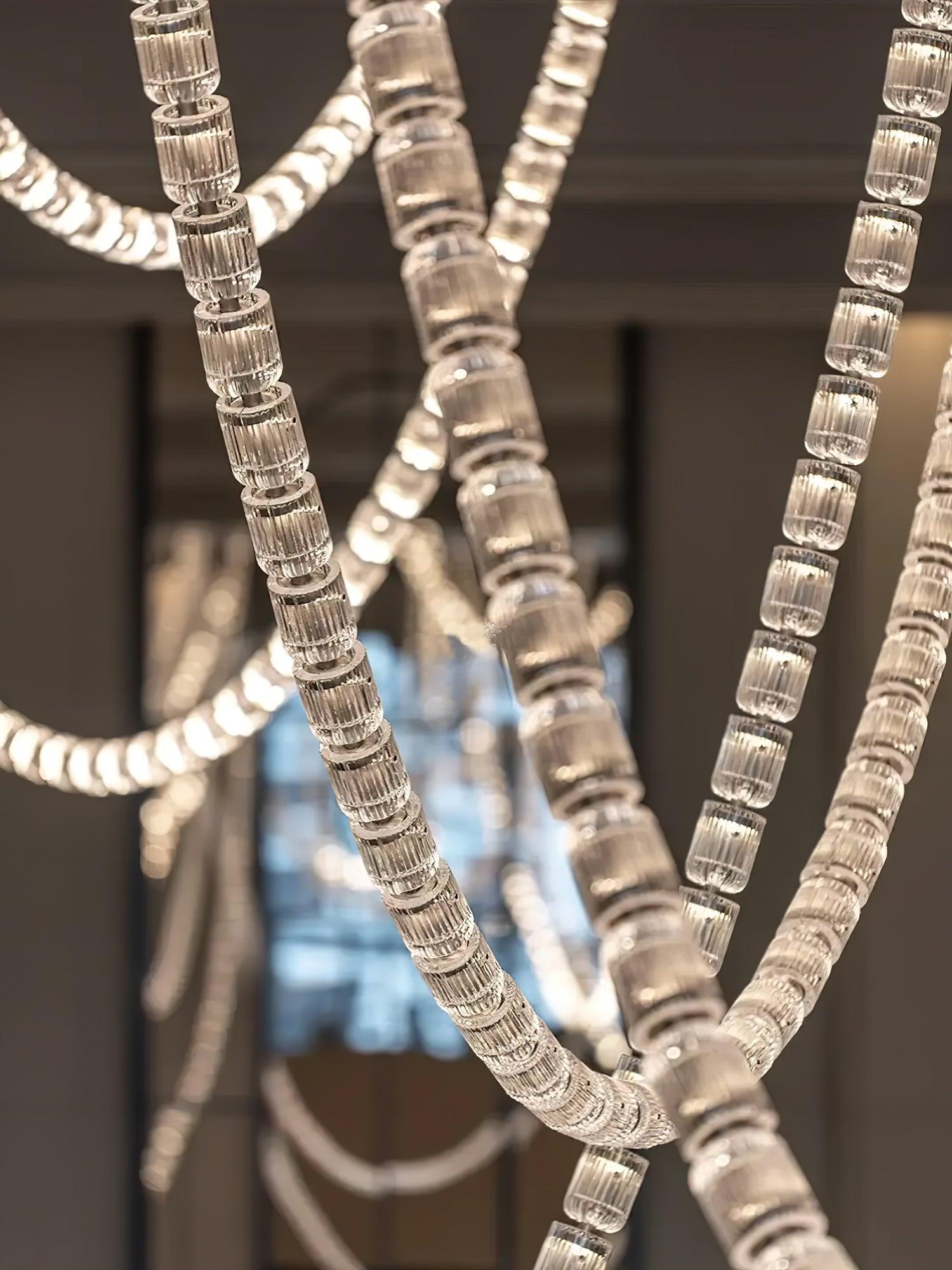 Luminara Crystal Cascade Chandelier - Blowlighting