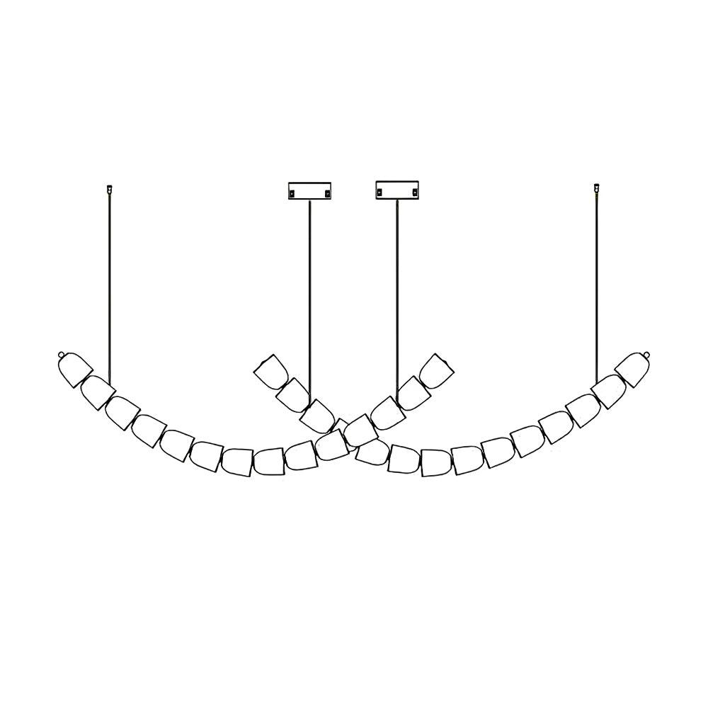 Gabriel Chrome Chandelier - Blowlighting