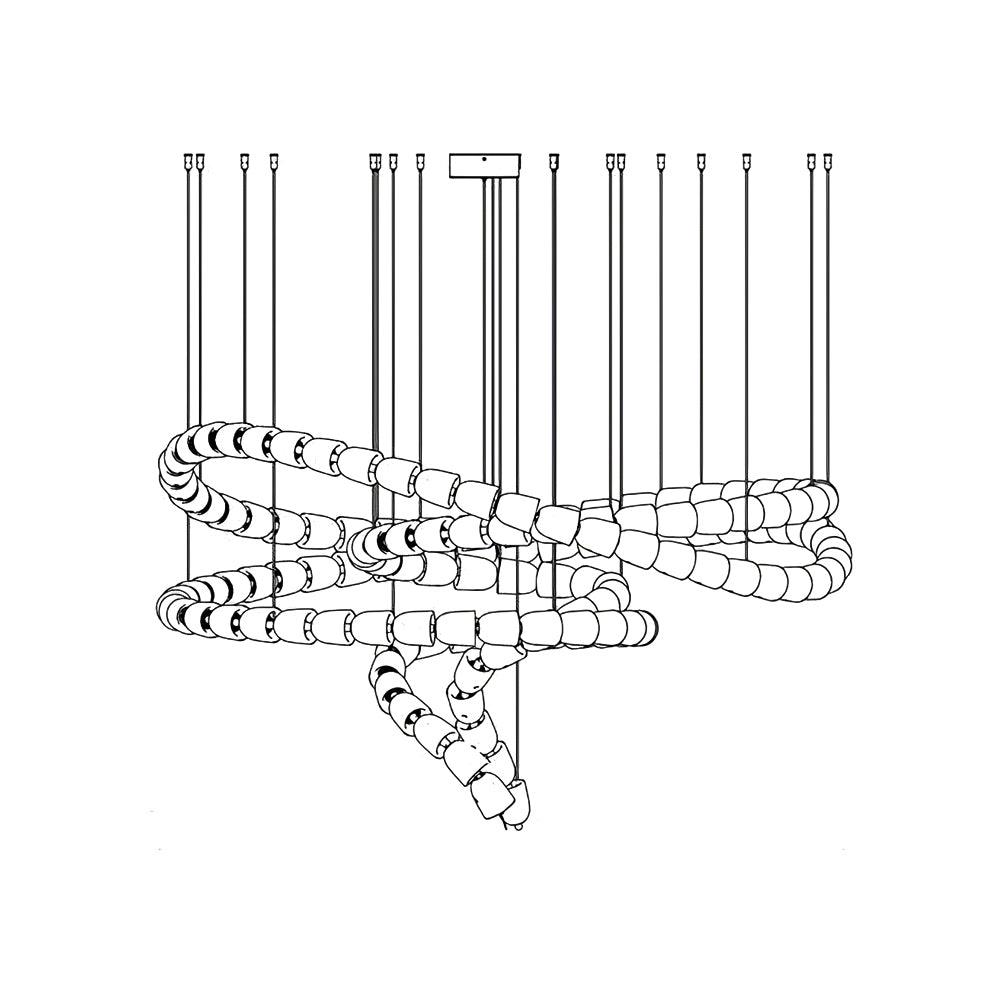 Gabriel Chrome Chandelier - Blowlighting