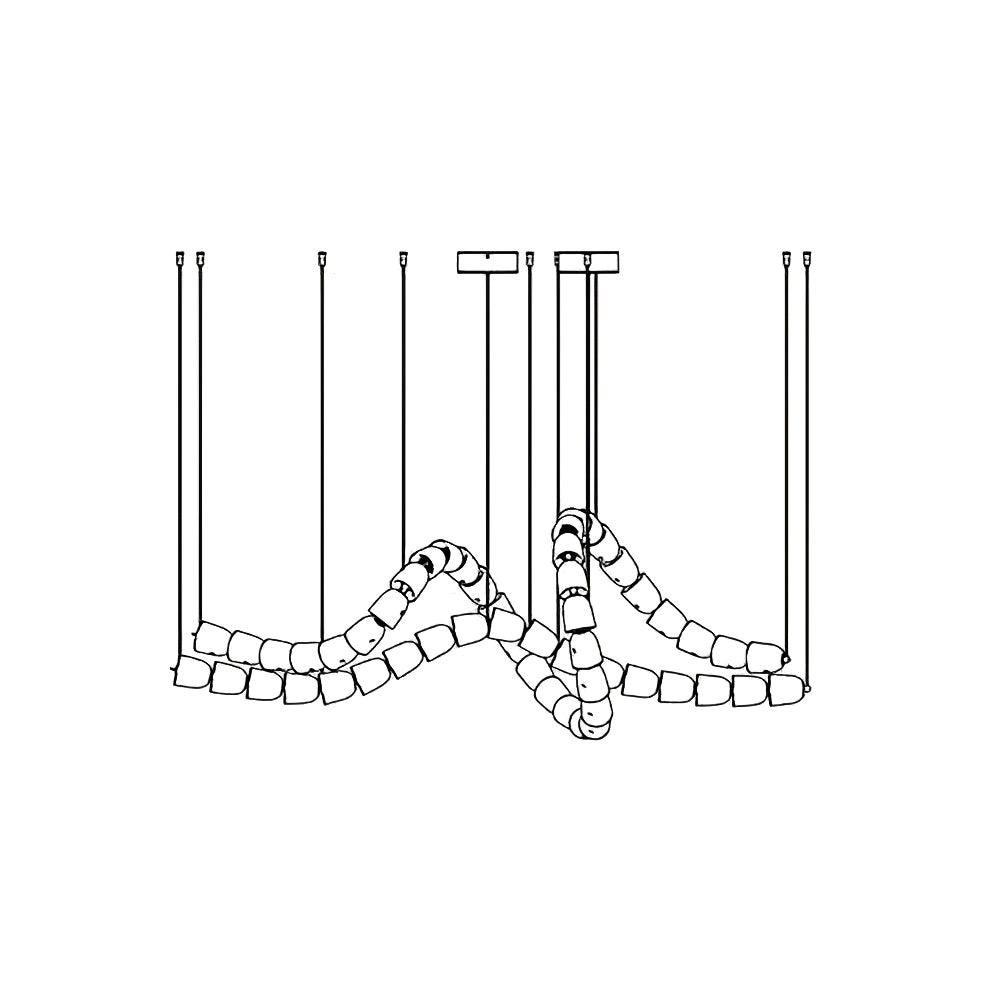 Gabriel Chrome Chandelier - Blowlighting