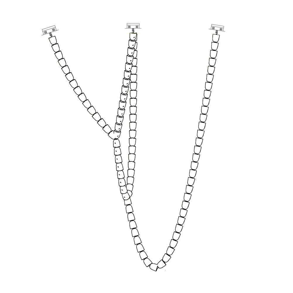 Gabriel Chrome Chandelier - Blowlighting