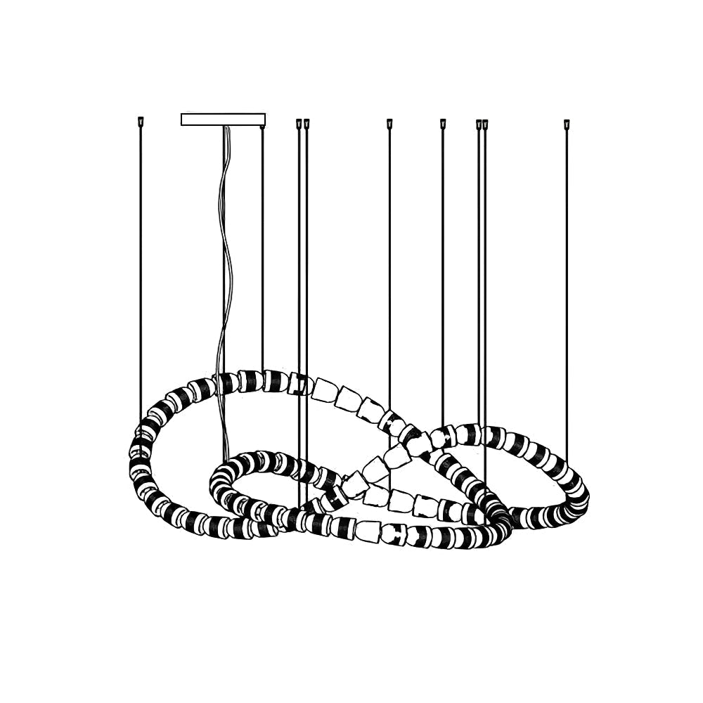 Gabriel Chrome Chandelier - Blowlighting