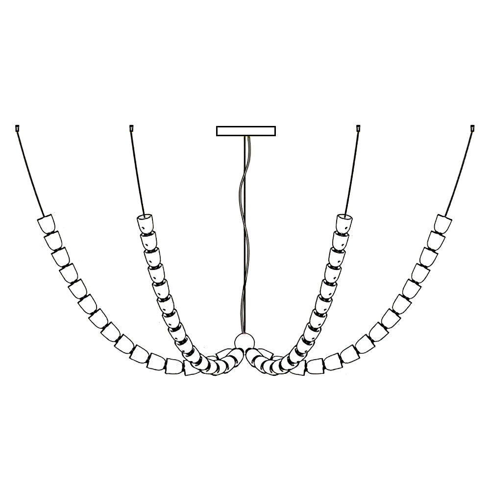 Gabriel Chrome Chandelier - Blowlighting